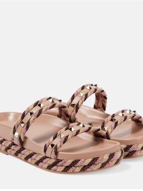 Authentic Brand New Valentino Rockstud slide sandals